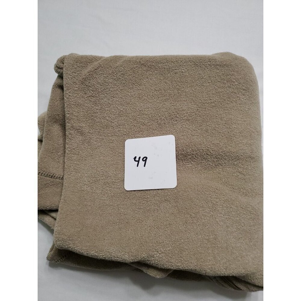 Kavu Fleece Jacket Mens Large Tan Full Zip Zip Chest Pocket Canvas Elbow Patches - Picture 11 of 11